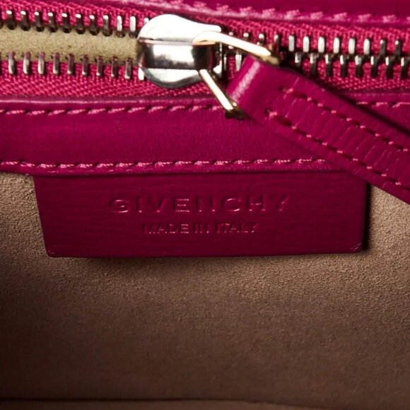 Givenchy Purple Grained Leather Pandora Box Mini Crossbody Bag - Picture 8 of 12